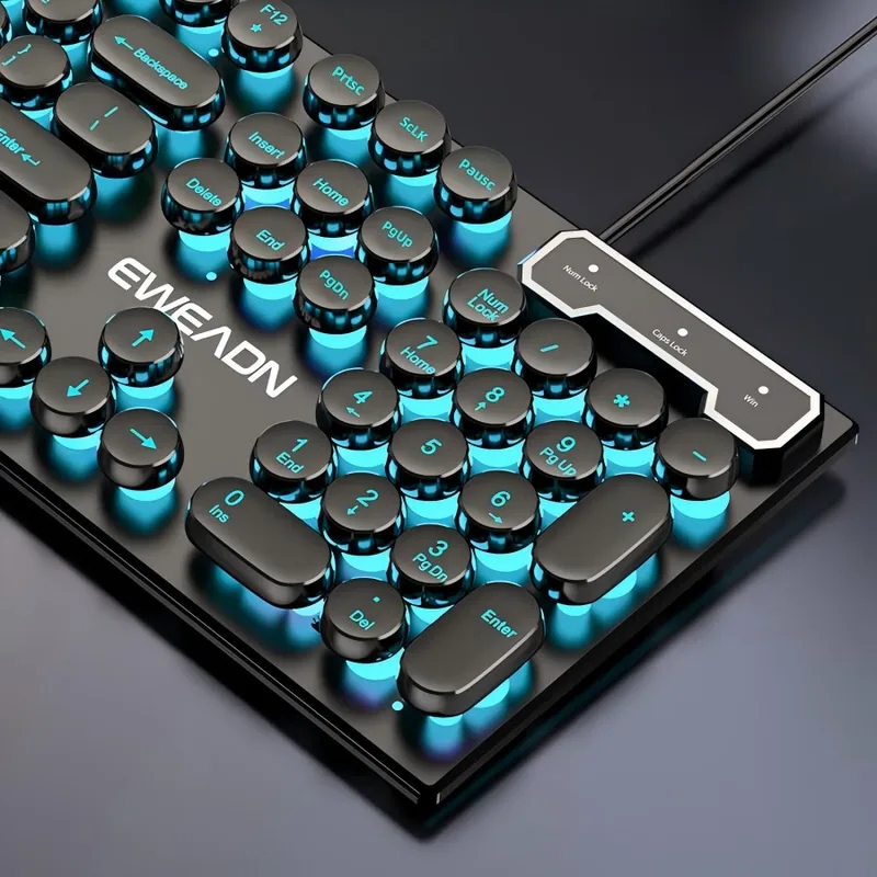 Retro Punk Mechanical Feel Key - Gaming Keyboard Nearby ulasan dan harga