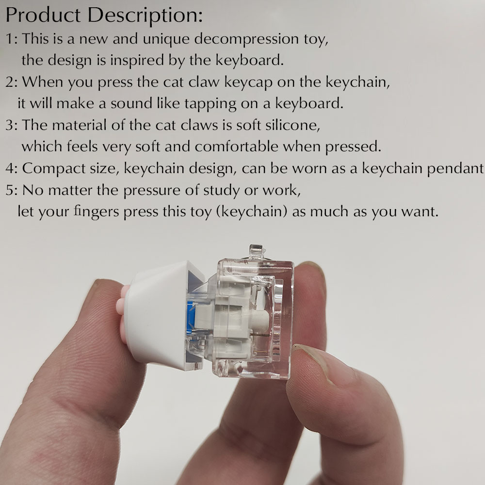 Cute Cat Claw Key Chain Key Ri - Gaming Keyboard Test ulasan dan harga
