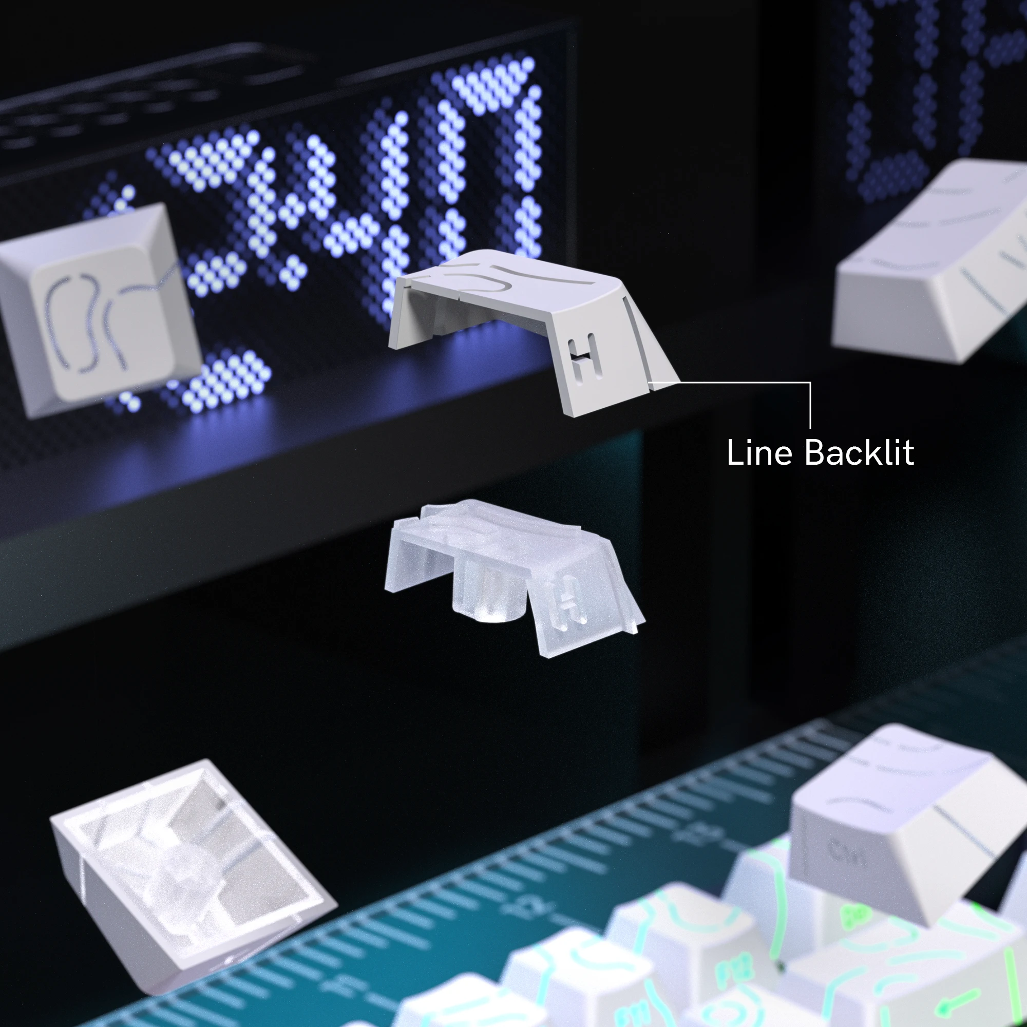2026 Super New White Topograph - Gaming Keyboard 2026 ulasan dan harga