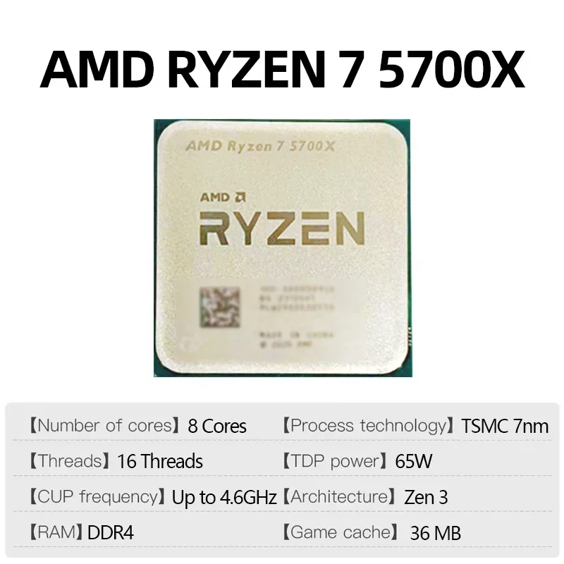 AMD Ryzen 7 5700X Processor 8- - Amd Cpu Ryzen 7 ulasan dan harga
